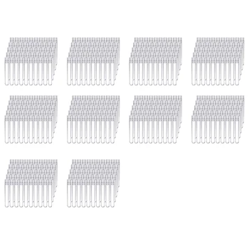 1000 бр. прозрачни пластмасови тръби с бели завинчивающимися капаци за Контейнери за проби Бутилки нажимные капачки 12x75 мм
