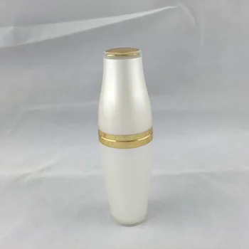 30 мл, перлено-бяла бутилка във формата на купа, акрилни флакон с помпа, серум/ лосион /емулсия / основа / гел, хидратиращ тоник, копър, козметична опаковка