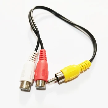 NCHTEK RCA plug 2 RCA съединители аудио видео Y-образен кабел за разделяне на звука RCA-сепаратор / 1 бр.