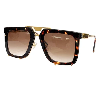 Висококачествени луксозни дизайнерски слънчеви очила Grandient за жени и мъже, унисекс слънчеви очила от сплав UV400, слънчеви очила