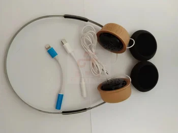 Модерен класически слушалки в ретро стил, слушалки за шапки в дървен корпус клас Hi-Fi