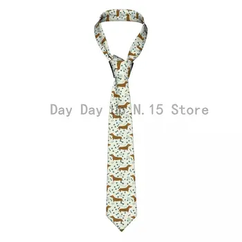 Мъжка вратовръзка Класически тесен модел анимационен кучета, вратовръзки с шарките на такси, тясна яка, тънки ежедневни вратовръзка, аксесоари за подарък