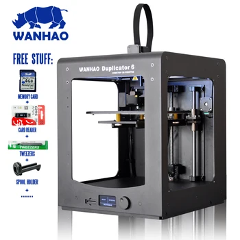 Нова актуализация 2018 Wanhao восъчни 6 plus 3D Принтер Цельнометаллическая Конструкция Пълна Монтаж на Високоскоростен 3D принтер машина