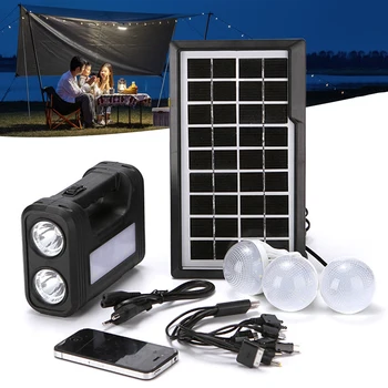 Слънчева лампа с USB порт за зареждане на телефони, авариен акумулаторна лампа за катерене, разходки