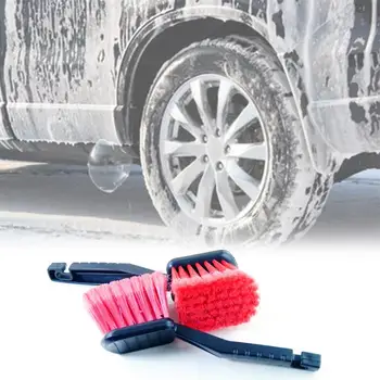 Четка за миене с дълга дръжка, за почистване на килими, Пластмасова четка за почистване на гуми, автомобилни козметика, четка за измиване на гуми